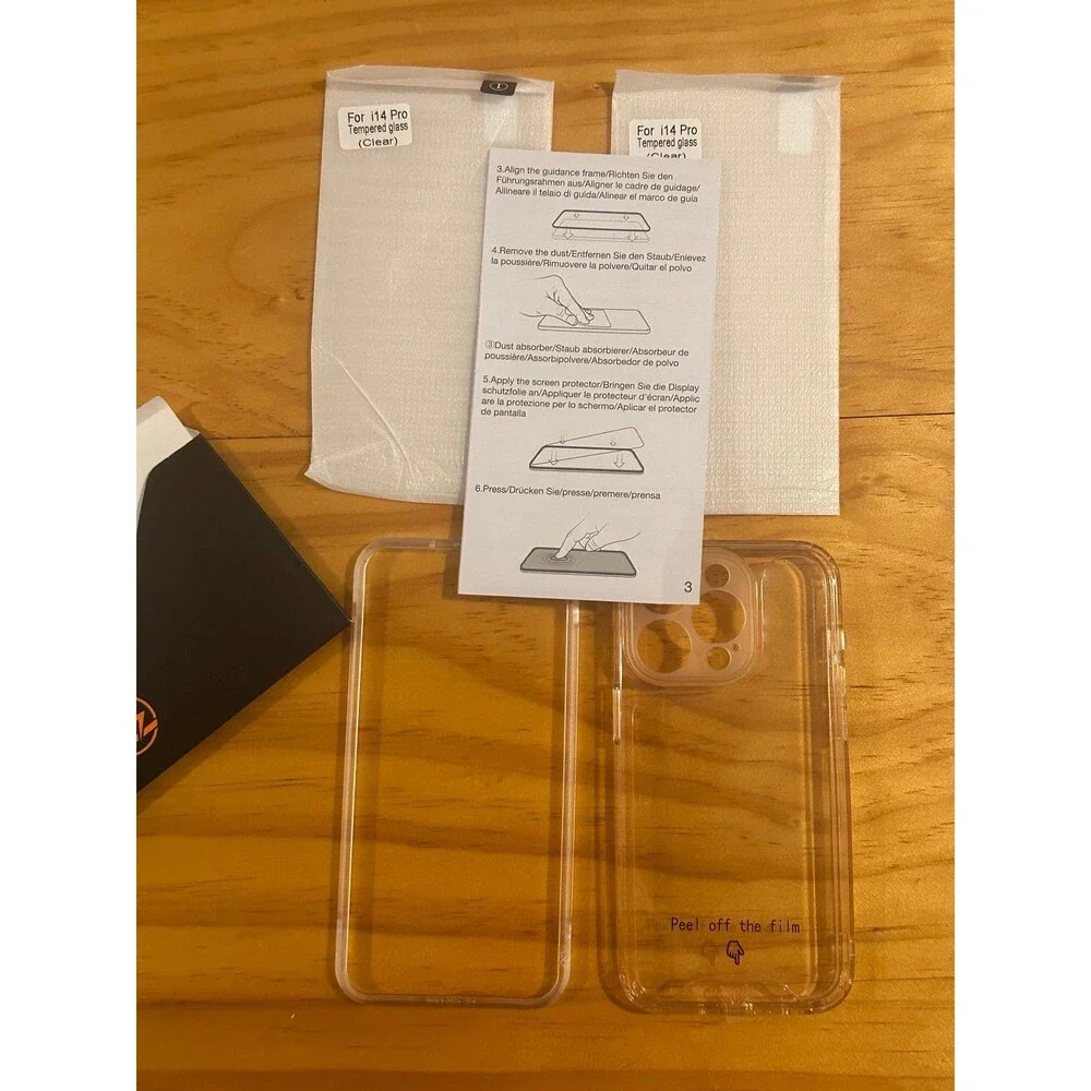 Smart Mobile 14Pro/14 Pro Max Case Kit Includes 2 Tempered Glass Cam Lens Protec